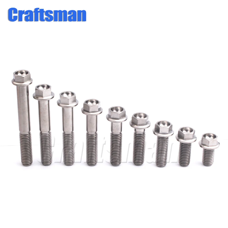 Craftsman titanium Ti GR5 13 мм/15 мм/17 мм/23 мм/25 мм/33 мм встраиваемые велосипедные тормозные болты Зажимная гайка для MTB/шоссейного велосипеда