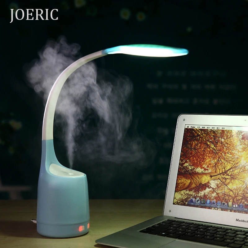 

JOERIC Table Lamp Air Humidifier for Student Aromatherapy Diffuser Essential Oil Mist Maker USB Fogger with Led Night Light Gift