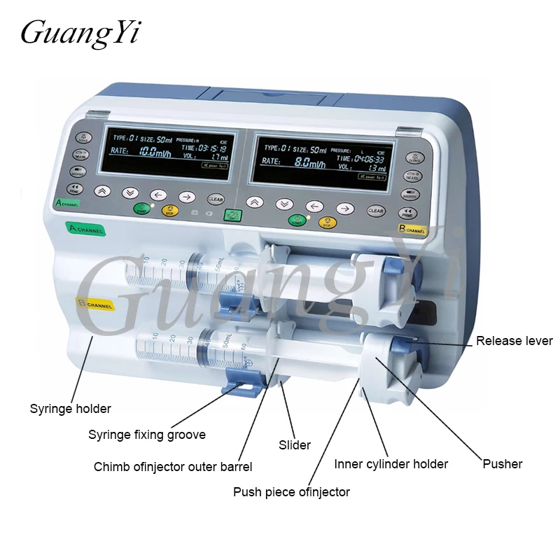 

SP2000 Dual Channel Laboratory Infusion Pump 10ml 20ml 30ml 50ml DHL Shipping