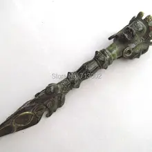 Старая бронзовая фигурка с изображением буддисткого символа Phurpa Dorje Phurba капала Будда целебный жезл-талисман