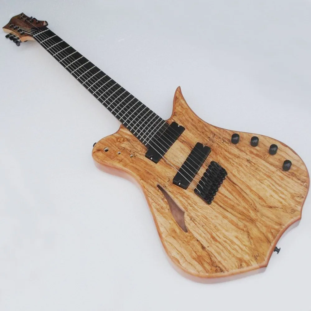 

8 String Electric Guitar Fanned Fret With Semi-Hollow Body