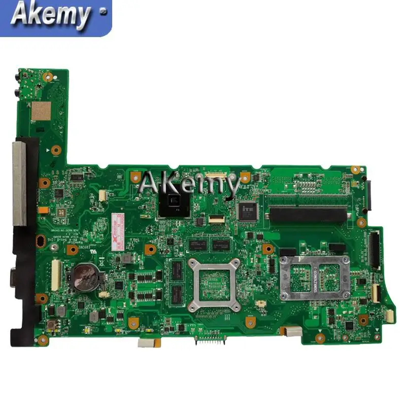 Akemy N73SV Материнская плата ноутбука REV.2.0 для ASUS N73SV N73SM N73S PGA989 3 Оперативная Память Слот с GT415M/1 ГБ Графический DDR3 I5 Процессор