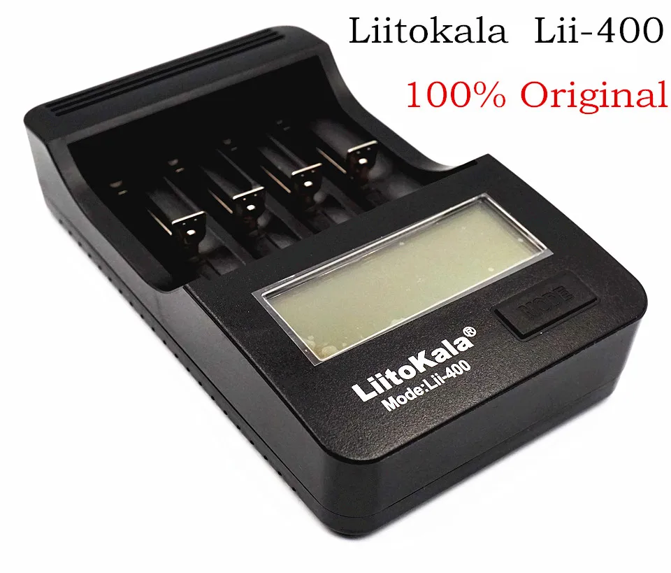 

Liitokala lii - 400 LED display charger for 1.2 V / 3 V / 3.7 V / 4.25V 18650/26650/18350/16340/18500/AA/AAA lii-500 rechargea