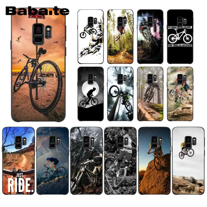

Babaite Amazing mountain bike Bicycle MTB design Phone Case for Samsung Galaxy S7edge S10 Plus S10E S10lite S8 S7 S9 Plus