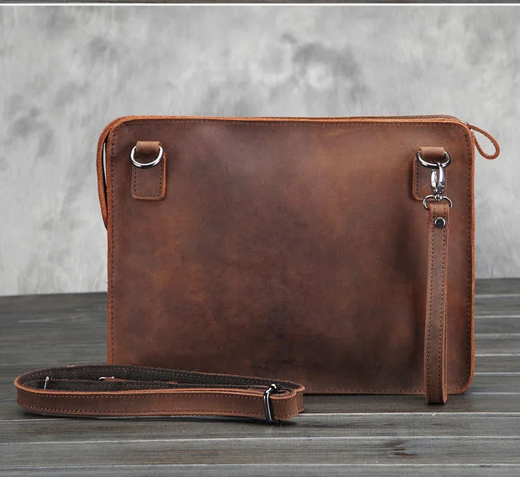 genuine leather men messenger bags  (4)