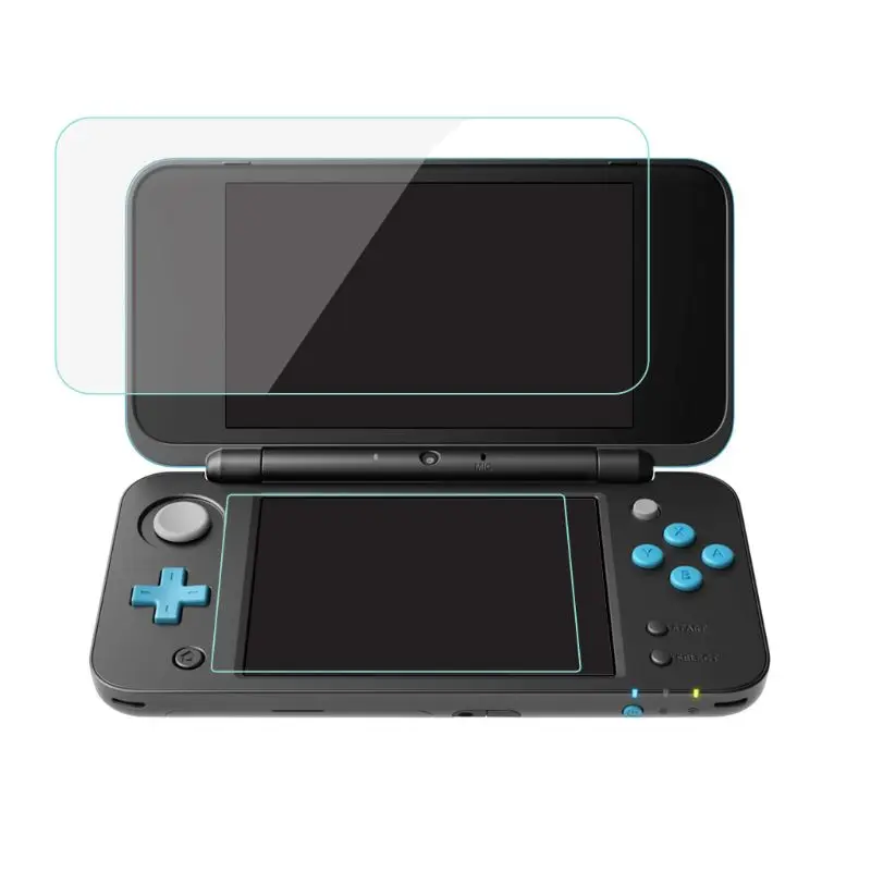 2in1 Топ Нижняя HD Ultra Clear Защитный плёнки защитная Пленка чехол для nintendo 2DS XL LL ЖК дисплей экран протектор кожи