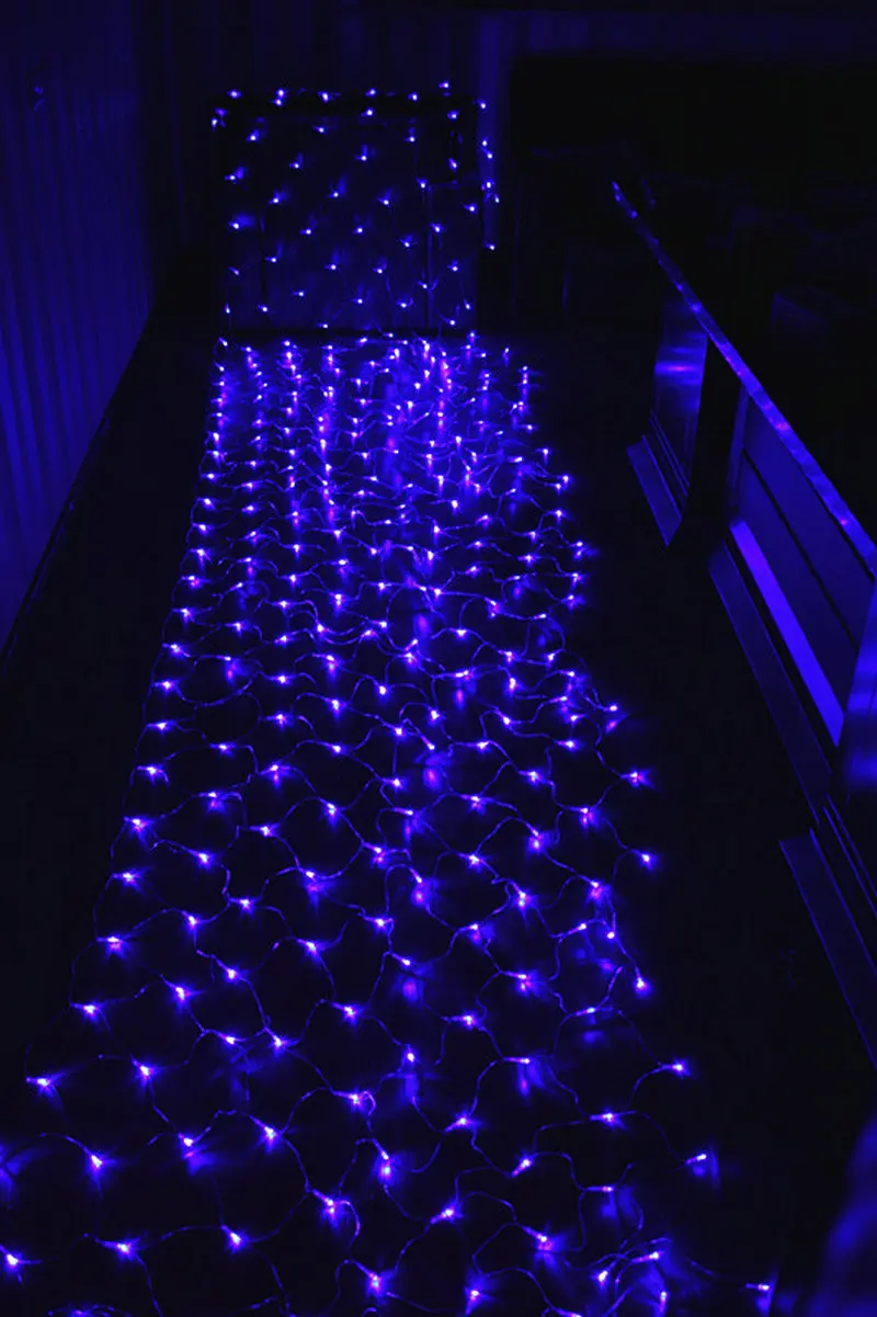50pcs 4.5mx1.5m 300LED Net Mesh Fairy web String twinkle Light Christmas Xmas Wedding Garland Party Tree Decor 4 colors option | Дом и сад
