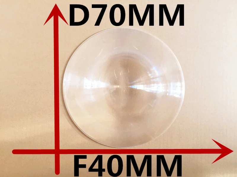 Бесплатная Доставка 2 шт./лот Диаметр 70 мм линза Френеля фокусное расстояние 40 мм высокий свет конденсаторный линза Френеля