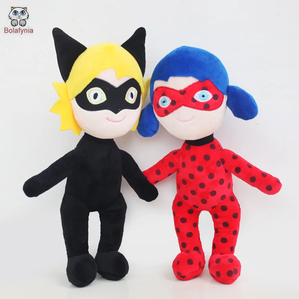 

BOLAFYNIA Children Plush Toys for Christmas Birthday Gift Ladybug and super cat Baby Kid Stuffed Toy