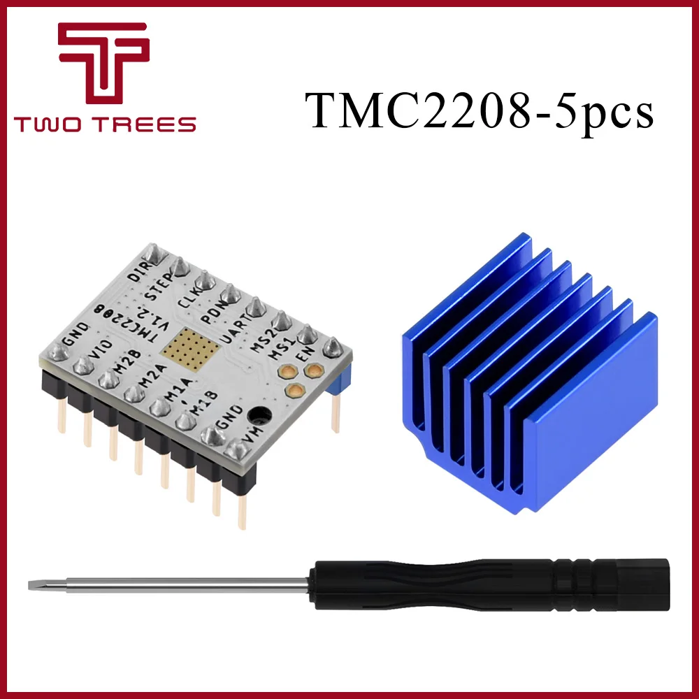 

5PCS TMC2208 Stepper Motor StepStick Mute Driver Silent Excellent Protection For 3d Printer Sky V1.3 Parts