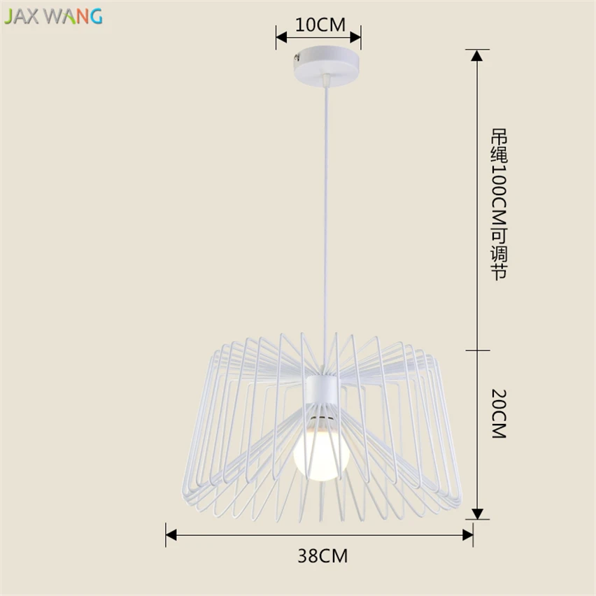 Промышленные винтажные подвесные светильники для ресторана, современные светильники для гостиной, кофейни, подвесные светильники с железной проволокой и пауком, декоративные светильники - Цвет корпуса: Белый