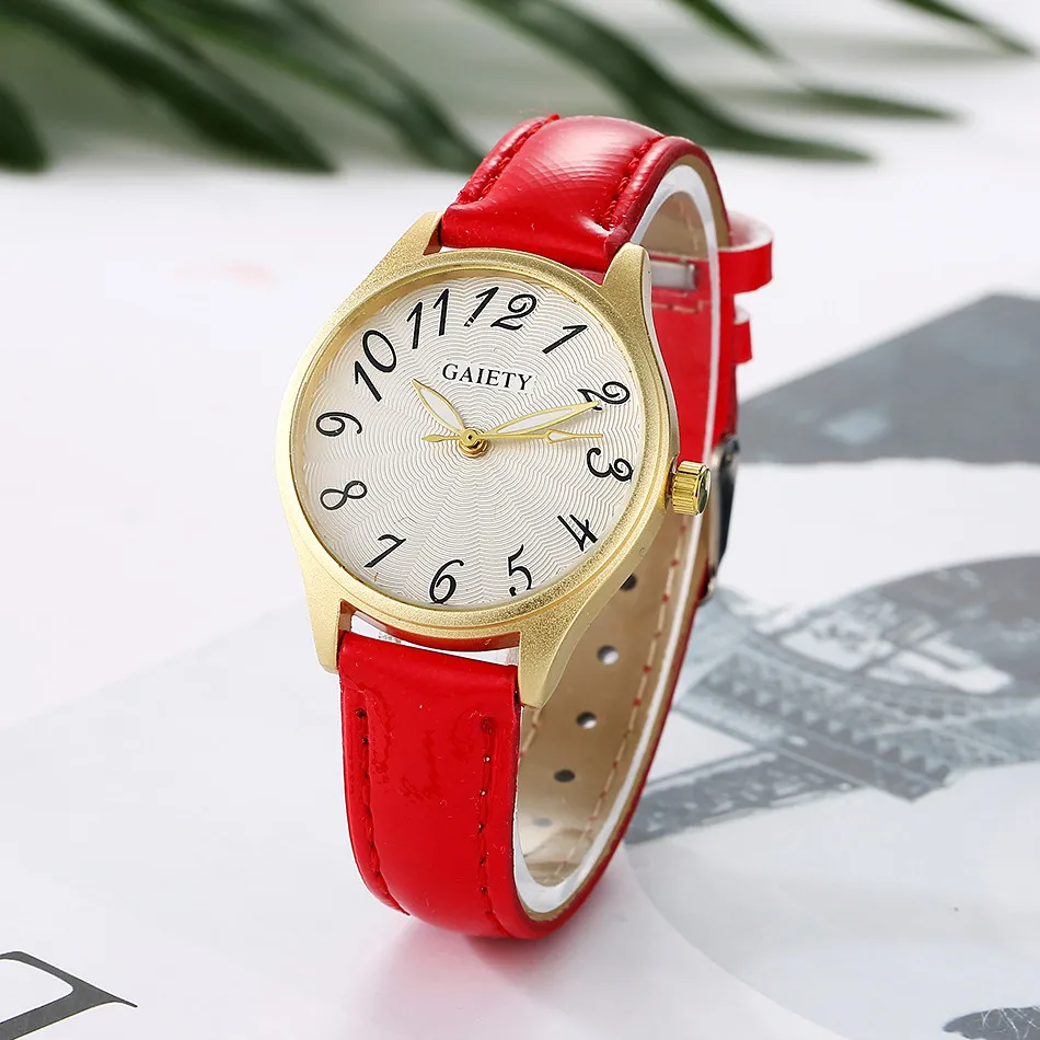Gaiety relogio feminino Роскошные horloges vrouwen женские часы с арабскими цифрами и цифровым