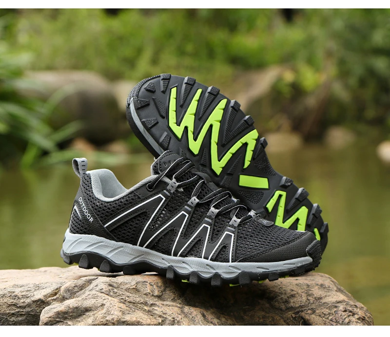 Прогулка Спортивная водонепроницаемая обувь для женщин воздухопроницаемые кроссовки для мужчин Аква обувь демпфирующие кроссовки для