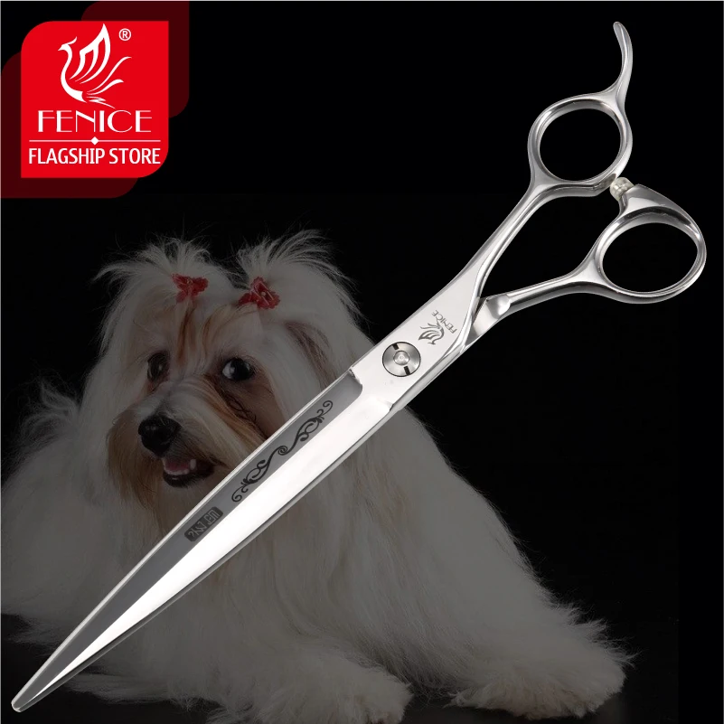 Fenice 7 25 дюймов Professional Pet Уход за лошадьми ножницы для товары собак цветочный узор