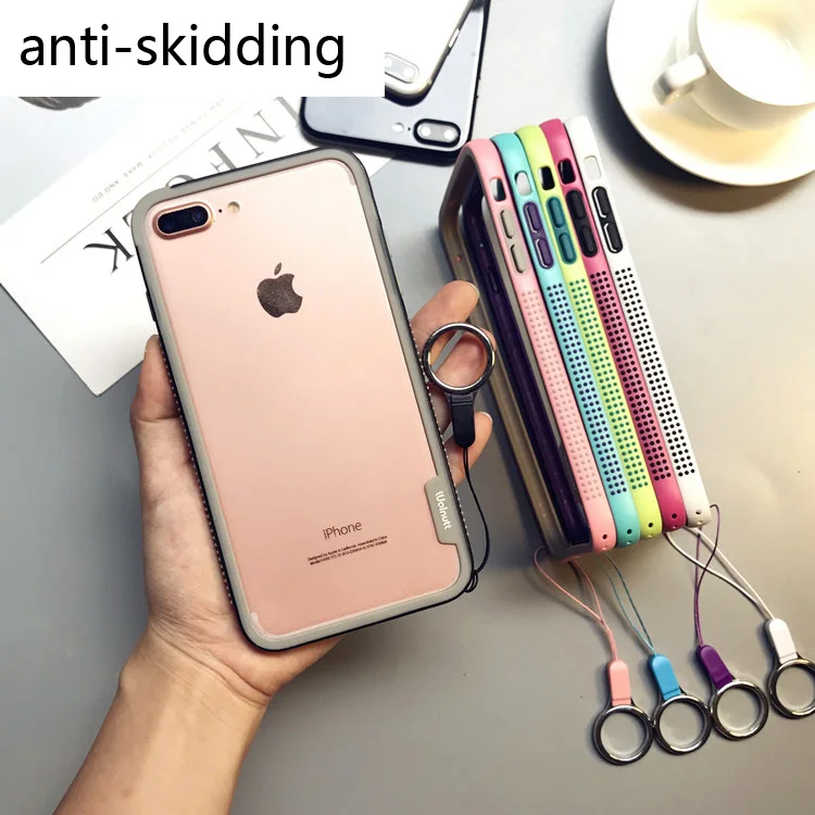 Для iphone 8plus бампер Walnutt цветной ударопрочный рамка для Apple iPhone 7 7plus 6 6S 6p 6Sp SE 5S