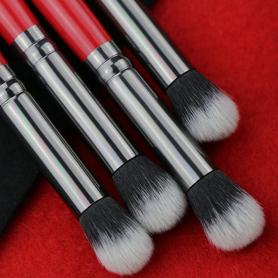 

BEILI 142# Professional Makeup Brush 1 Piece Cosmetics Crease Eye Shader Eye Blender Synthetic Hair Red Handle