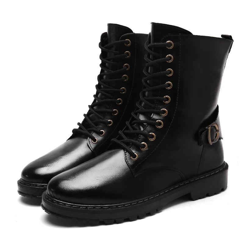 

Men Boots High-Top Mans Footwear Warm Sneakers Snow Boots Men's Spring Boots Safety Shoes Timber Land Shoes Zapatos De Hombre
