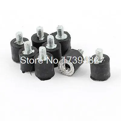 

8pcs M3 Male Female Anti Vibration Rubber Mounts Isolator 8mm x 8mm