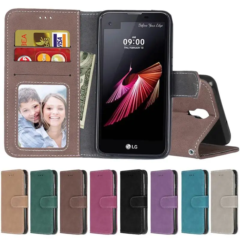 fpr Funda LG XScreen Case Leather Wallet Mobile Phone Case