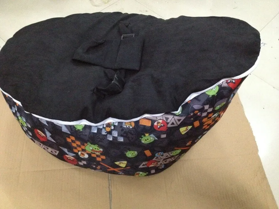

Free shipping disco convertible baby beanbag chair, two tops baby beanbags cover only