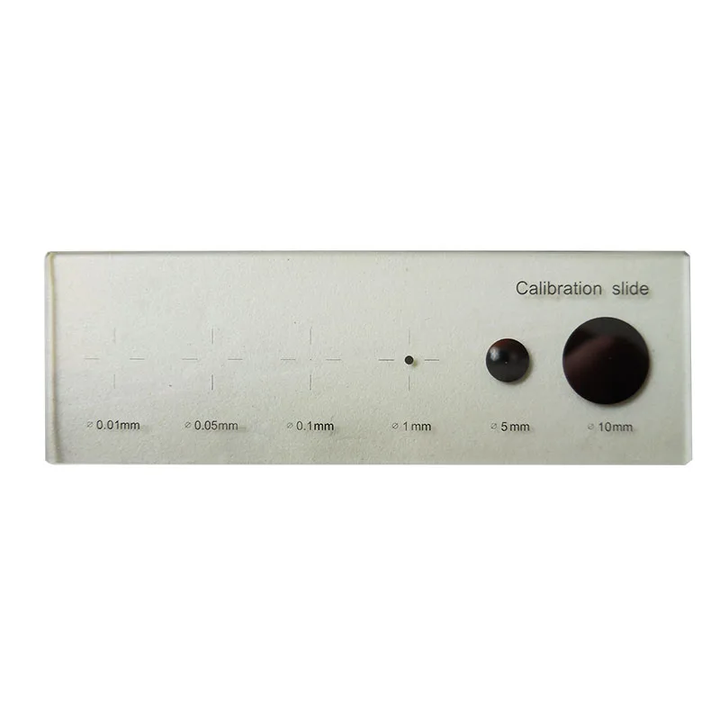 

Microscope Stage Micrometer Calibration Slide Accessories Microscope Stage Graticules 6 Scales