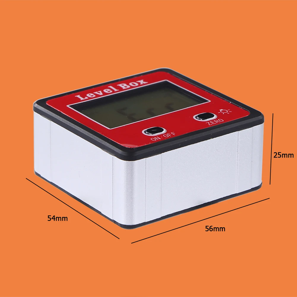 2-кнопочный мини точность Цифровой Инклинометр уровень Box цифровой транспортир угловой видоискатель измерителем влажности и температуры с базой магнита