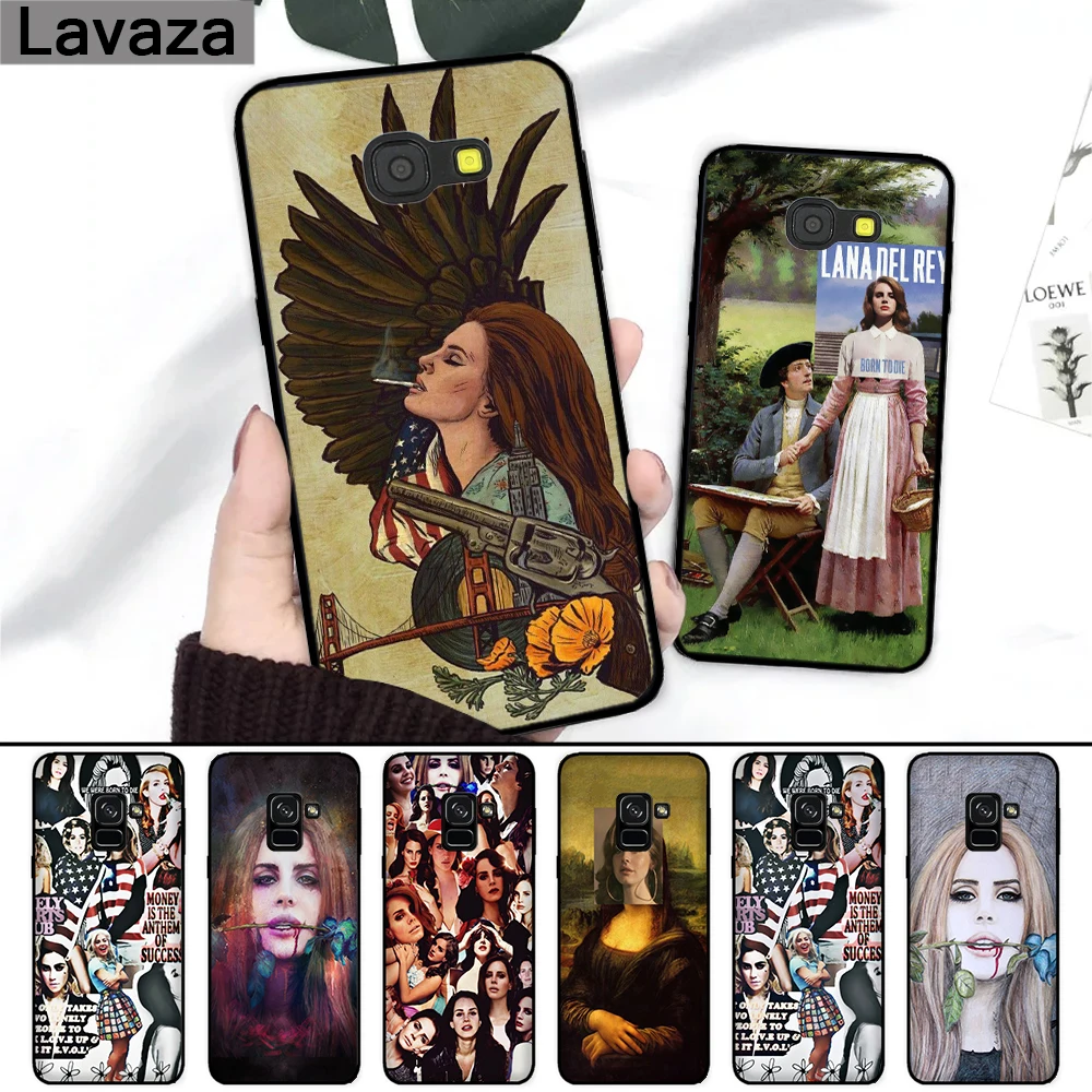 

Lavaza singer Lana Del Rey Mona Lisa Silicone Case for Samsung A3 A5 2016 2017 A6 Plus A7 A8 A9 A10 A30 A40 A50 A70 J6 2018