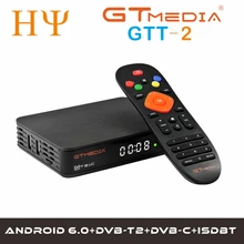 ТВ приставка GTmedia GTT 2 Android 6 0 DVB C T2 Гб ОЗУ 8 ПЗУ Wifi 4G Amlogic S905D 4K H.265 ISDB