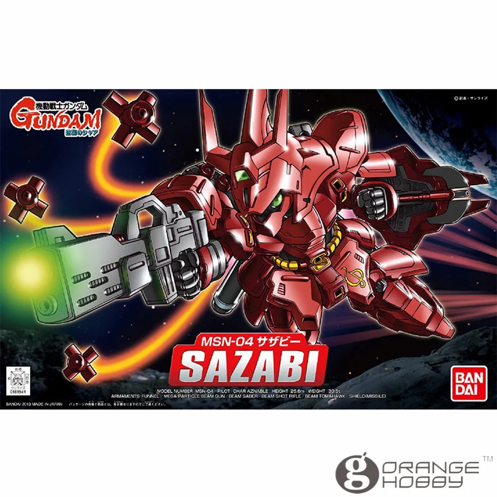 OHS Bandai SD BB 382 Q-Ver Sazabi мобильный костюм сборки модель Наборы о