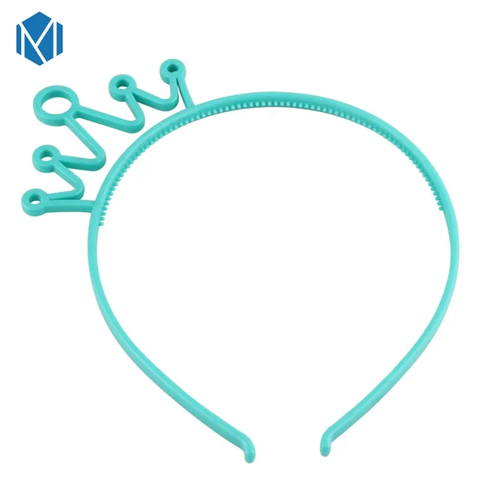 Crown C M MISM 1 шт., ободки с кошачьими ушками для девочек, корона, тиара, принцесса, с пластиковым животным, лента для волос, Бабочка, бант, аксессуары, головные уборы для девочек - Цвет: Crown C