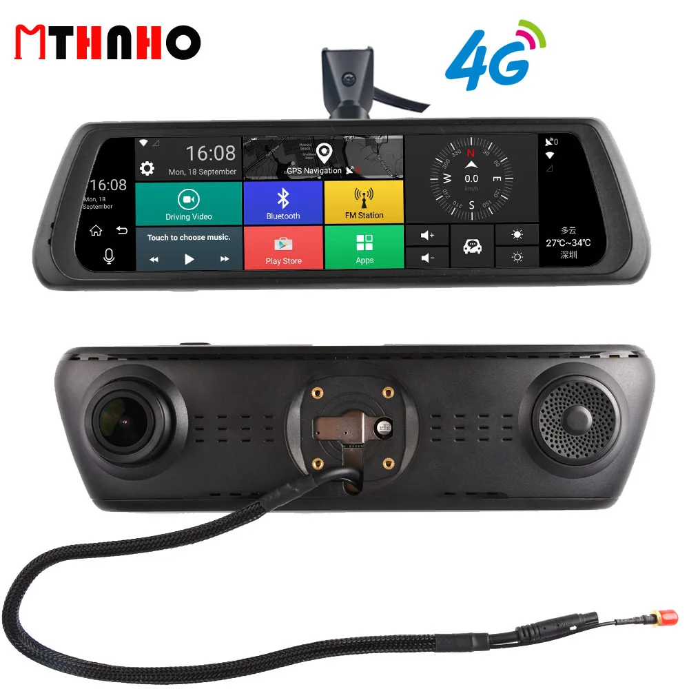 MTHNHO 10 &quotWi Fi автомобильный dvr камера 4G Android 5 1 gps навигации ADAS удаленного мониторы