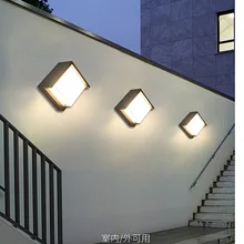 12 Вт открытый светодиодный настенные светильники Водонепроницаемый Алюминий крыльцо свет, настенный свет 10 шт./лот