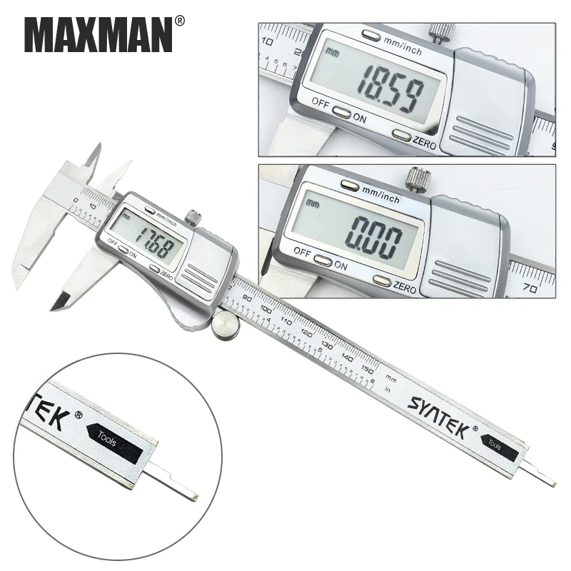 MAXMAN 0-150 мм/200 мм/300 мм Высокоточный электронный цифровой штангенциркуль из нержавеющей стали измерительные и измерительные инструменты