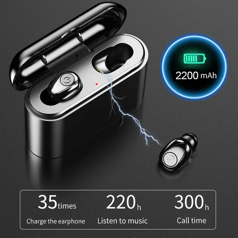

TWS X8P True Wireless Earbuds Bluetooth Earphones Mini TWS Waterproof Headfrees with 2200mAh Power Bank for All Phone Pods