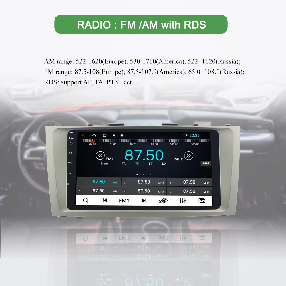 Cheap BONROAD Android  Car Multimedia Video Player Navigation GPS For Toyota Camry 40 50 2008-2011 Car Radio Ram 4G ROM 32G （no dvd） 3
