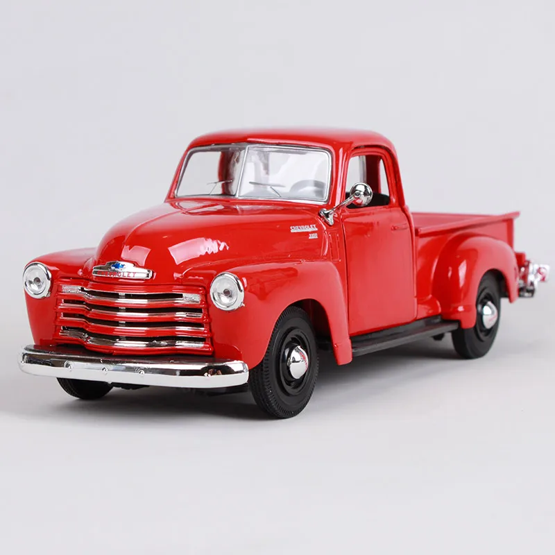Maisto 1:25 1950 Chevrolet 3100 черный красный пикап большой грузовик Модель 200*80*73 мм