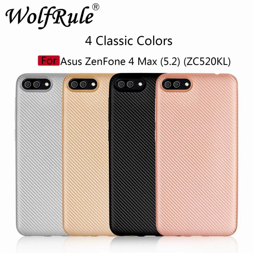 

WolfRule For Cover Asus Zenfone 4 Max ZC520KL Case Silicone Rubber Phone Cover Case for Asus Zenfone 4 Max ZC520KL Coque Fundas