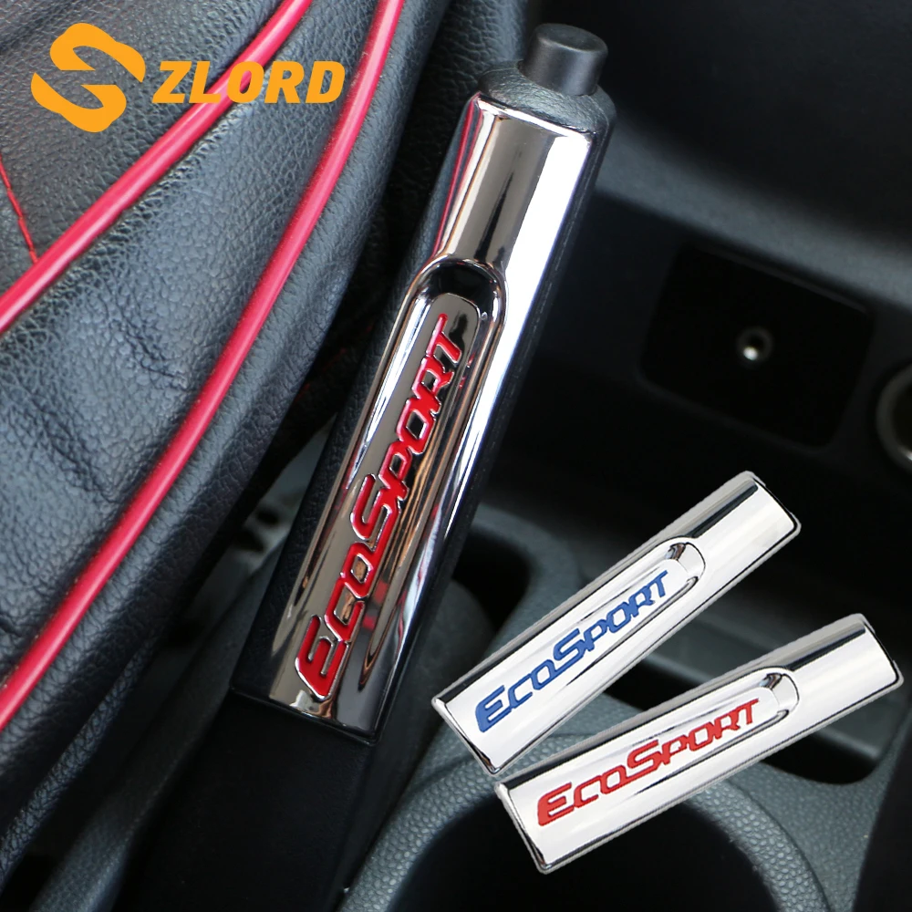 

Zlord Car Styling Interior ABS Chrome Car Hand Brake Protection Cover Handbrake Trim Sticker for Ford Ecosport 2012 - 2016