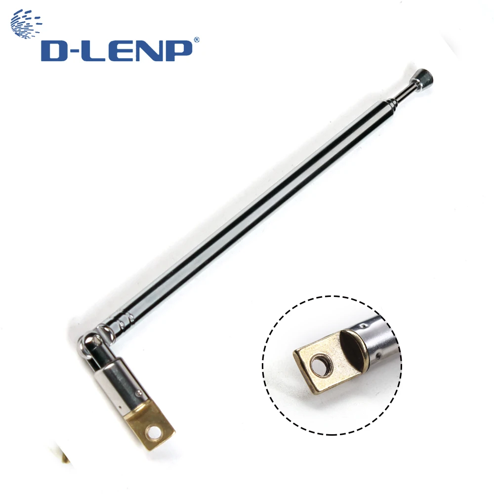 

Dlenp Best Promotion Durable AM FM Radio Telescopic Antenna Replacement 35.5cm Length 4 Sections Aerial for Radio equipment