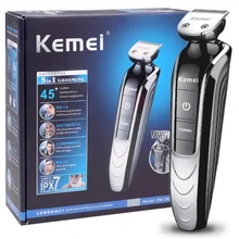 KEMEI Waterproof Rechargeable Electric Hair Clipper Professional Beard Hair Trimmer for men Hair Cutter Machine BT-024 kemei hair trimmer professional cutter electric hair clipper rechargeable salon clipper hair trimmer maquina de cabelo bt 119