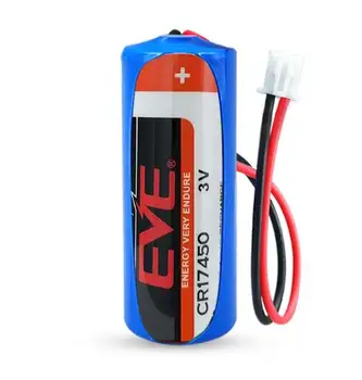 

5PCS CR17450 lithium manganese column battery 3V disposable capacity 2300mAh lithium battery With plug