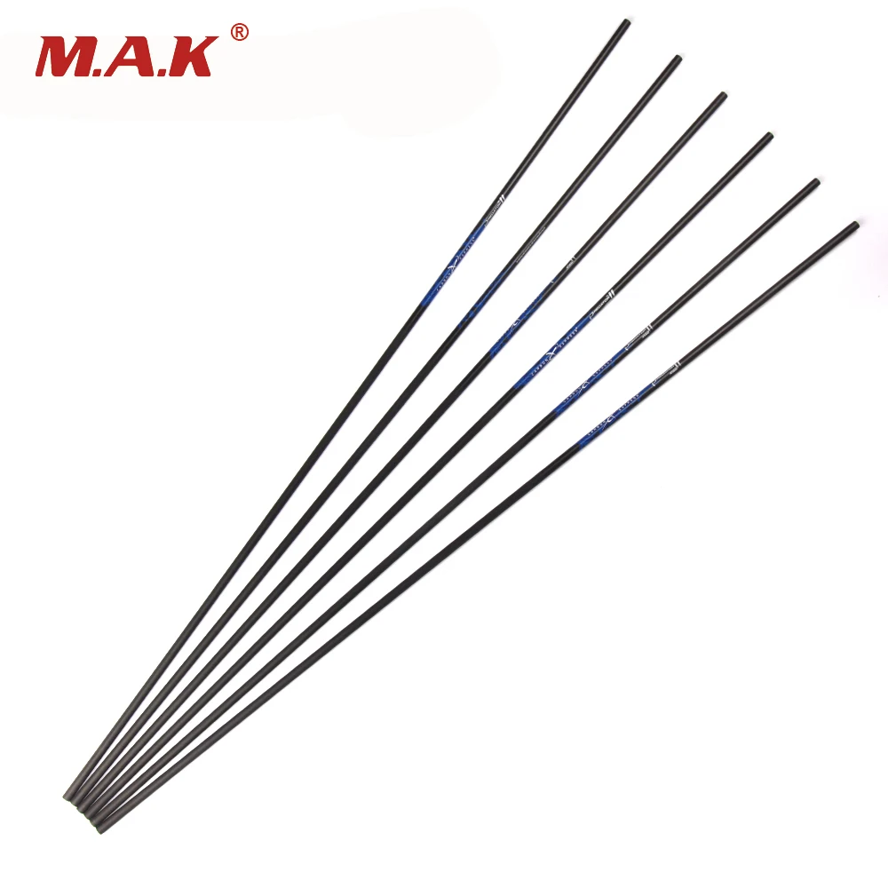 

6pcs/lot 32Inches Spine 340 Pure Carbon Arrows Shaft for 20-70lbs Compound/Recure Bow Hunting Shooting Archery