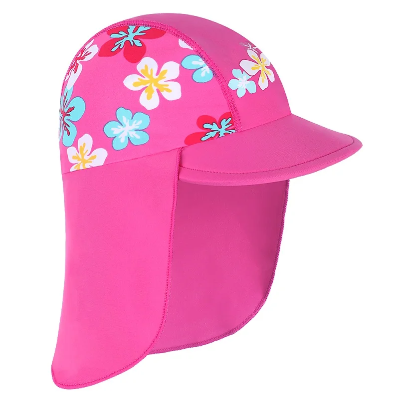 Новые милые синие маленькие цветы детские шляпы от солнца Пляжные шапки Дети Flodable шапки с широкими птицами анти-УФ шляпы открытый солнечные шляпы девушки - Цвет: NewBlueFlower
