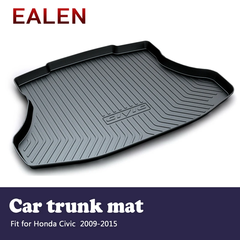

EALEN For Honda Civic 2009 2010 2011 2012 2013 2014 2015 Boot Liner Tray Anti-slip mat Accessories 1Set Car Cargo rear trunk mat