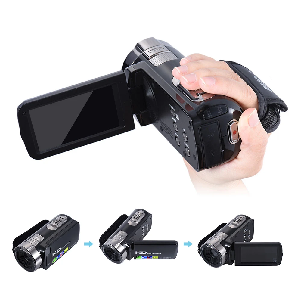 HDV-302P 3.0 Inch LCD Screen Full HD 1080P 15FPS 24MP 16X Digital Camera Anti-shake Digital Video DV Camera Camcorder