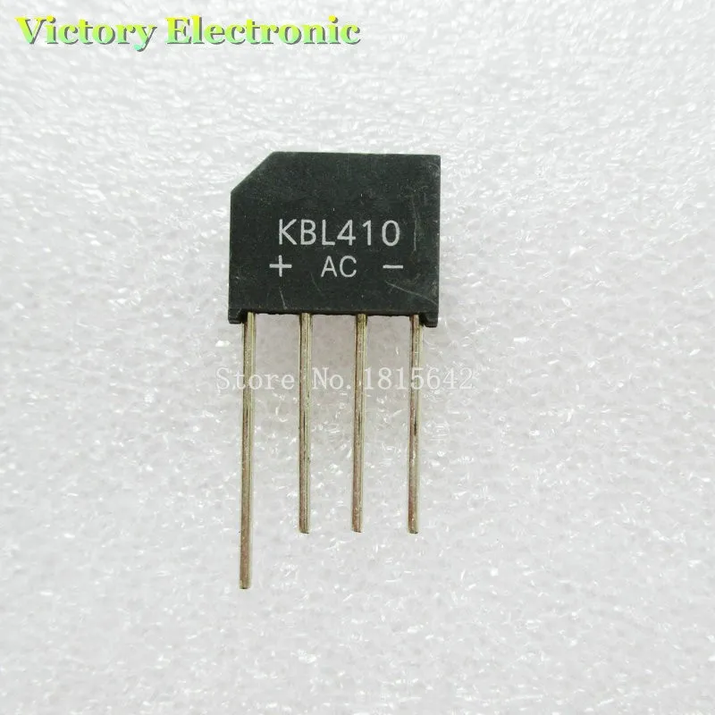 

5PCS/Lot KBL410 KBL-410 4A 1000V Single Phases Diode Rectifier Bridge Wholesale