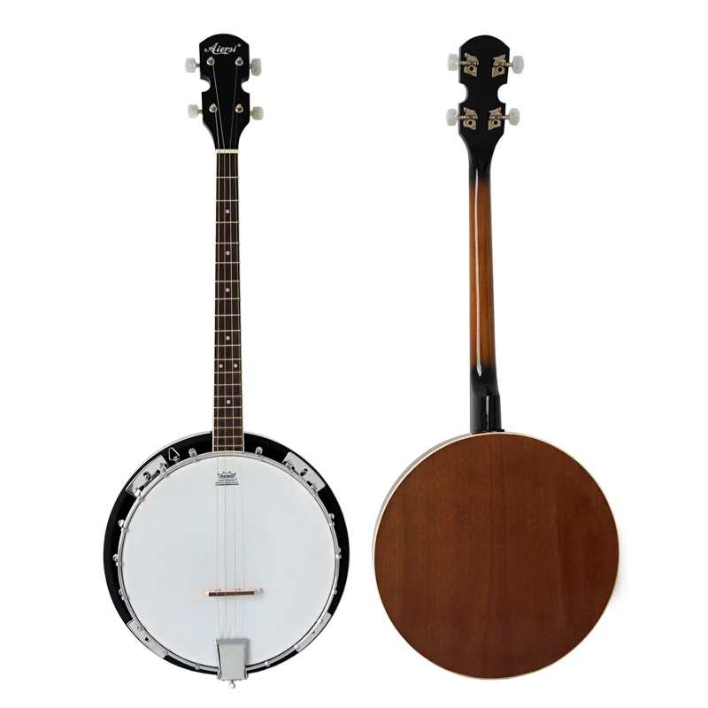 

4 string Banjo with Mahogany Resonator Cover 18 brackets with padding bagBJ004-18