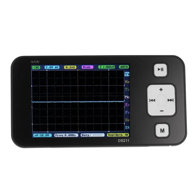 Special Offers 2.8" TFT Display Mini Digital Storage Oscilloscope ARM DSO211 Pocket-Sized Handheld osciloscopio USB Interface 200KHz 1MSa/s