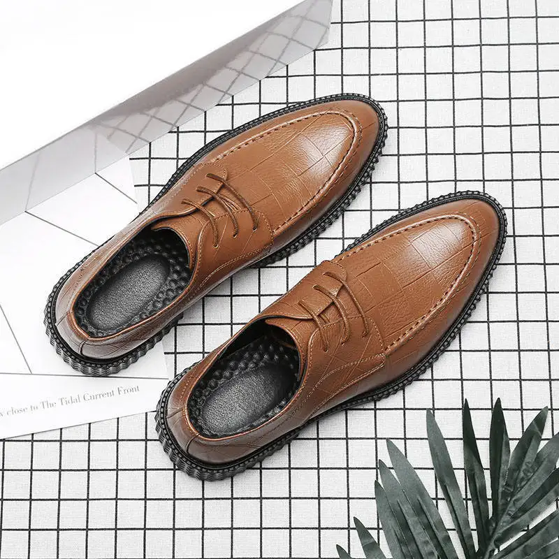 amarelo Sapatos Marca Dos Formal Designer Preto Homens Elegante Clássico Couro Casamento De brown Luxo Msw8118116 E ZrZRzgq