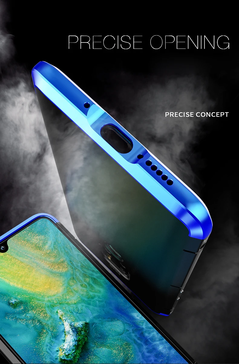 Алюминиевый металлический бампер для huawei mate 20 Pro чехол противоударный жесткий PC задняя крышка для mate 20Pro чехол mate 20 lite coque mate 20